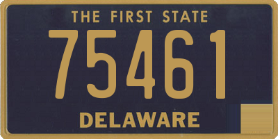 DE license plate 75461