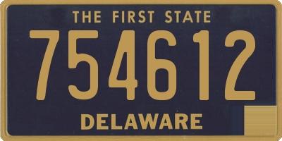 DE license plate 754612