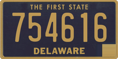 DE license plate 754616