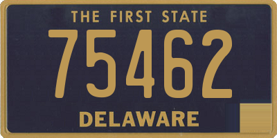 DE license plate 75462