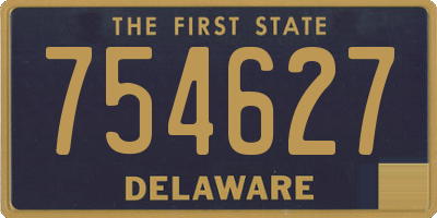 DE license plate 754627