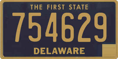 DE license plate 754629