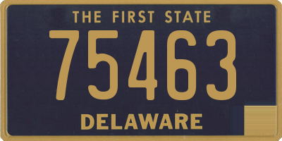 DE license plate 75463