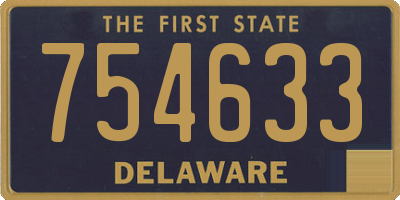 DE license plate 754633