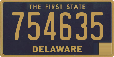 DE license plate 754635