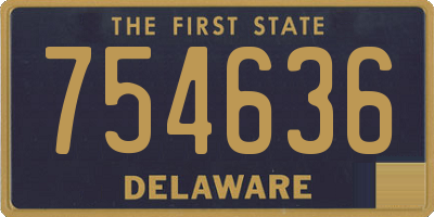 DE license plate 754636