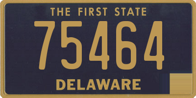 DE license plate 75464
