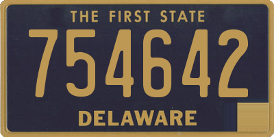 DE license plate 754642