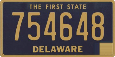 DE license plate 754648