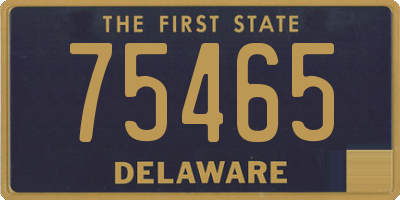 DE license plate 75465