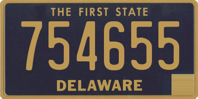 DE license plate 754655