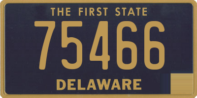 DE license plate 75466