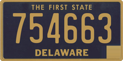 DE license plate 754663