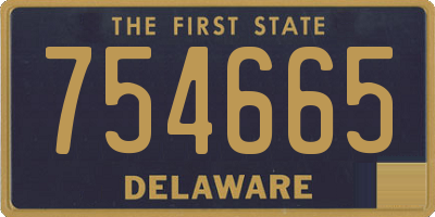 DE license plate 754665