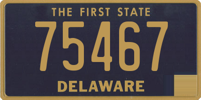 DE license plate 75467