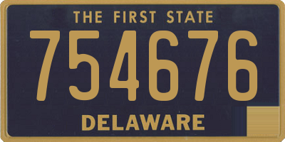 DE license plate 754676