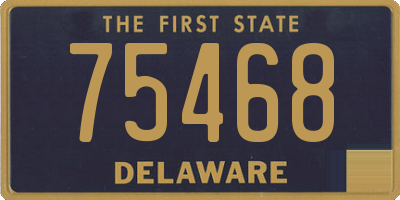 DE license plate 75468