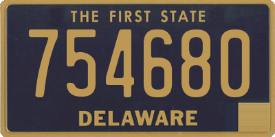 DE license plate 754680