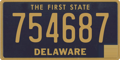 DE license plate 754687
