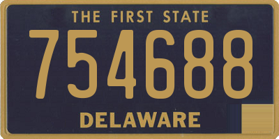 DE license plate 754688
