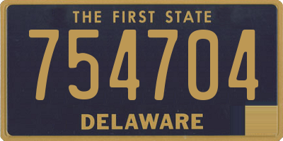 DE license plate 754704
