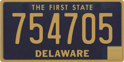 DE license plate 754705