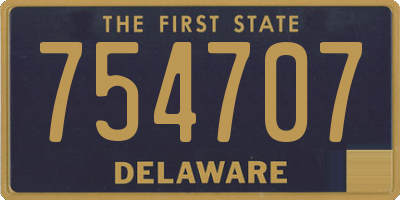 DE license plate 754707