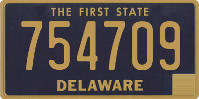 DE license plate 754709