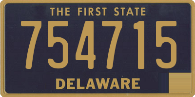 DE license plate 754715