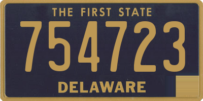DE license plate 754723