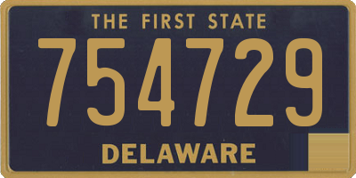 DE license plate 754729