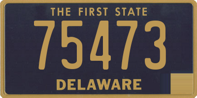 DE license plate 75473