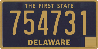 DE license plate 754731
