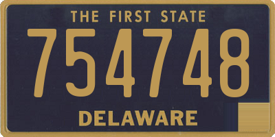 DE license plate 754748