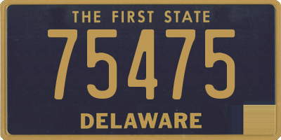 DE license plate 75475