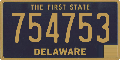 DE license plate 754753