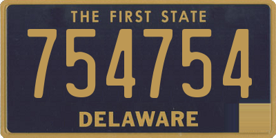 DE license plate 754754