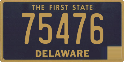 DE license plate 75476