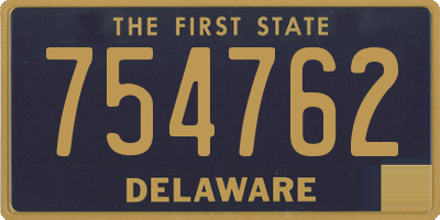 DE license plate 754762