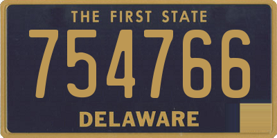 DE license plate 754766
