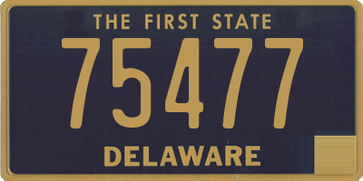 DE license plate 75477