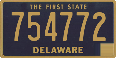 DE license plate 754772