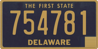 DE license plate 754781