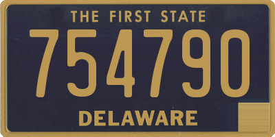 DE license plate 754790