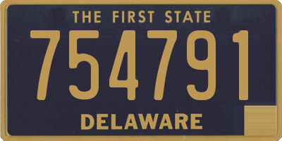 DE license plate 754791