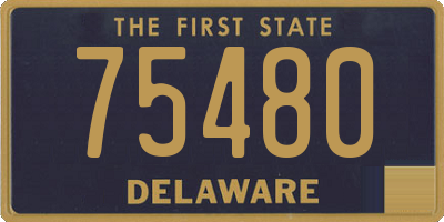 DE license plate 75480