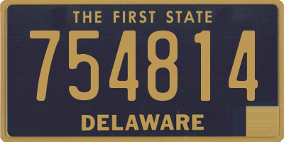 DE license plate 754814