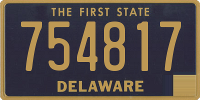 DE license plate 754817
