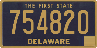 DE license plate 754820