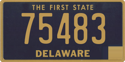 DE license plate 75483